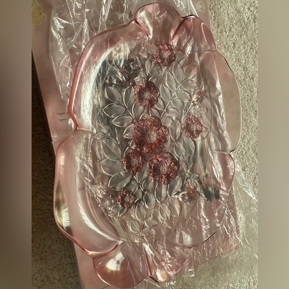 Rosella Floral Glass Tray